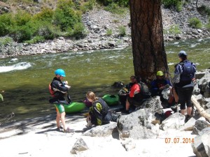 lunch, south fork salmon