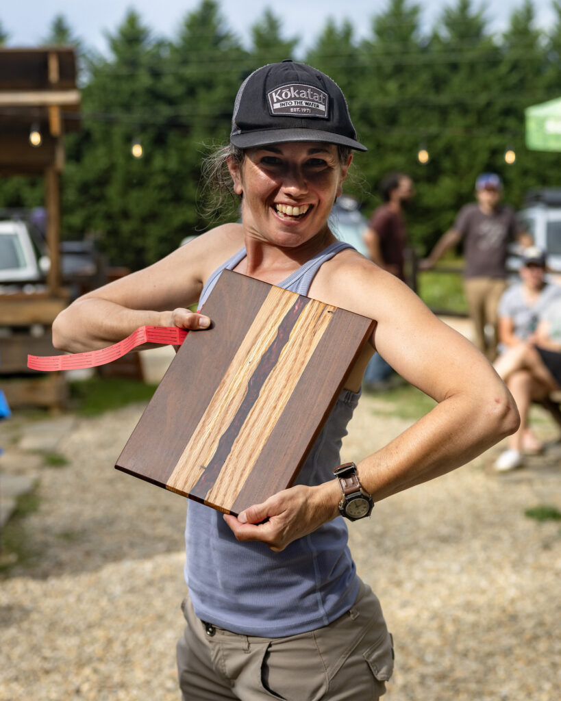 Custom cutting board made by Crystal Gustin of Eddyline Creations